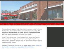 Tablet Screenshot of manufacturingsolutionscenter.org